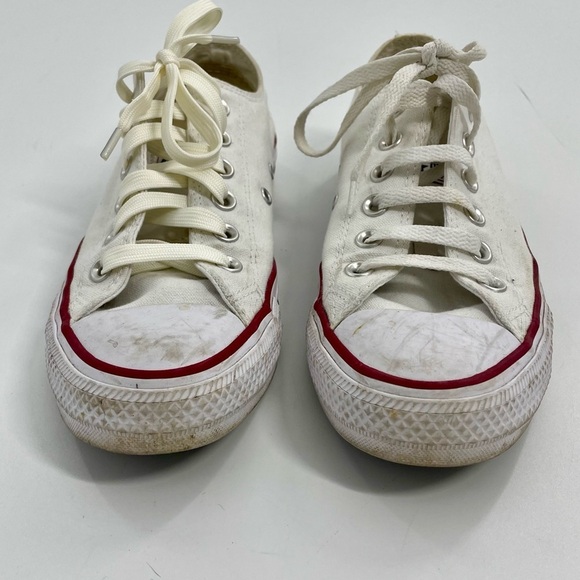 Women’s Converse Chuck Taylor Canvas Classic Low Top White Lace Up Sneaker 7.5 - Picture 5 of 10